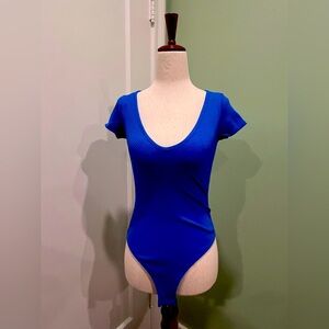 Lulus Deep v Neck Bodycon Bodysuit XXS XS
